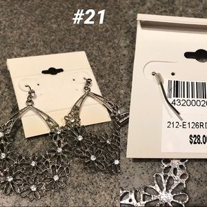 Silver earrings